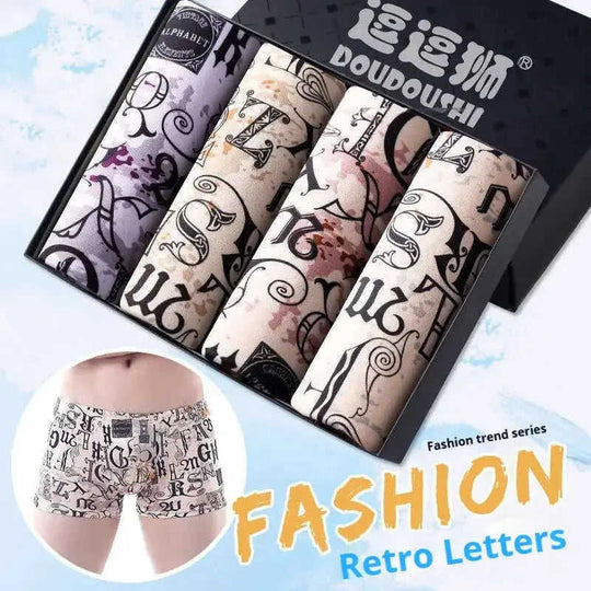 Men's Boxer Briefs 4-Pack - Breathable Seamless Athletic Underwear Meifu Market