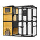 GO Large Cat Catio 4 Tiers Cat Enclosure For Outdoor, Cat House Weatherproof Attached To Window For Multiple Cats With Pla...