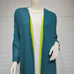 chiffon abaya dress | long sleeve color block robe | lightweight chiffon fabric | energy saving