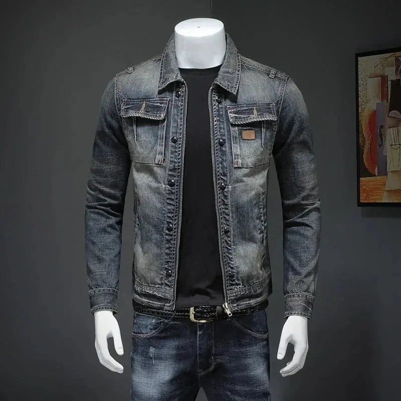 heavyweight denim jacket | plus size denim jacket for men | oversized denim jacket | ultrasonic cleaning