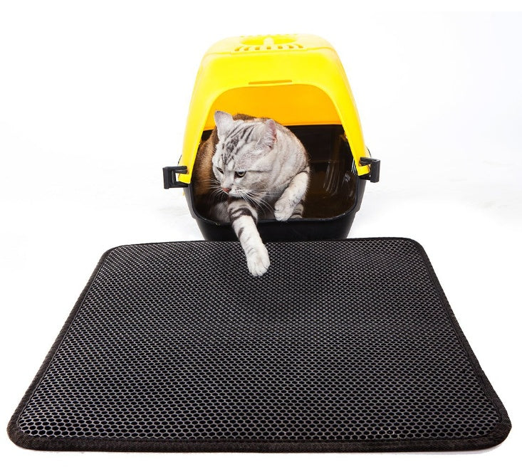 Waterproof Pet Cat Litter Mat EVA Double Layer Cat Litter Trapping Pet Litter Cat Mat Clean Pad Products For Cats Accessories Meifu Market