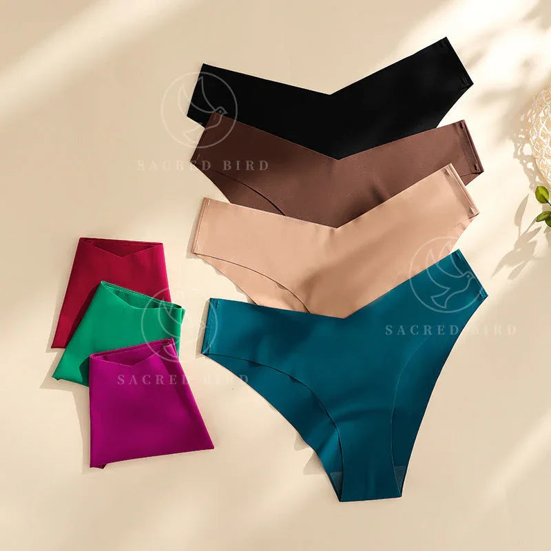 Women's Seamless Ice Silk Underwear - 7-Piece Breathable Set Meifu Market