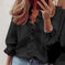 European and American new long-sleeved ruffled shirt Meifu Market