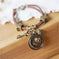 vintage tribal necklace | boho leather jewelry | double layered braided necklace | energy saving