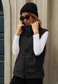 Women's Clothing Cardigan Zipper Loose Diamond Lattice Coat Plush Vest Meifu Market