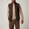 genuine leather vest | mens leather vest jacket | premium cowhide leather | energy saving