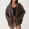 Leather Coat Women's Locomotive Style Top Meifu Market