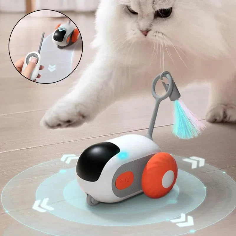 usb rechargeable cat toy | automatic laser chasing toy | interactive pet exercise toy | ultrasonic cleaning