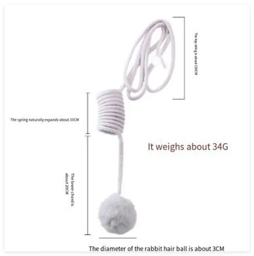 Cat Toy Self-Hi Sucker Spring Rabbit Hair Ball Interactive Play Pet Supplies Interactive Toys