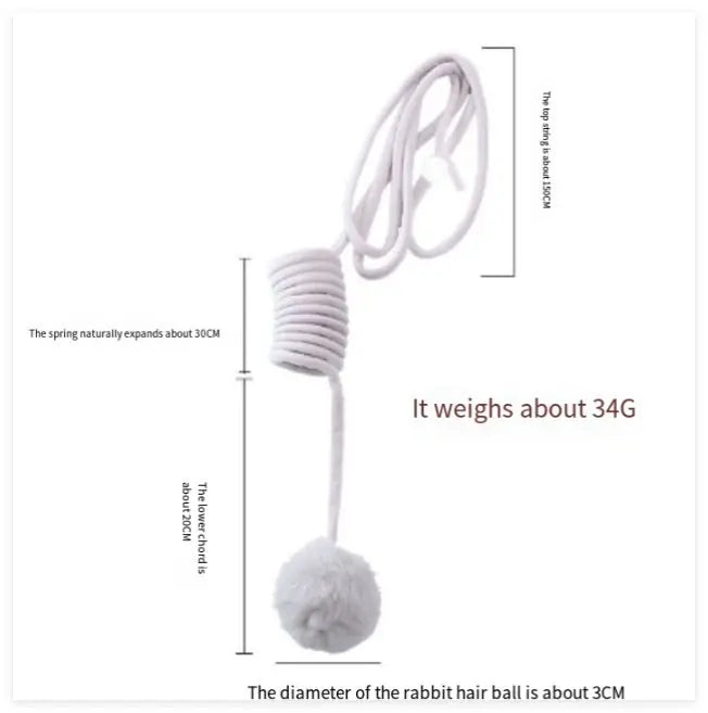 Cat Toy Self-Hi Sucker Spring Rabbit Hair Ball Interactive Play Pet Supplies Interactive Toys Meifu Market