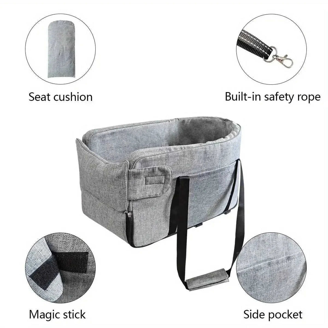 pet car seat for small dogs | portable pet car carrier | travel-friendly dog bed | ultrasonic cleaning