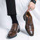 Square Toe Men's Breathable Business British Style Niche Leather Shoes Meifu Market