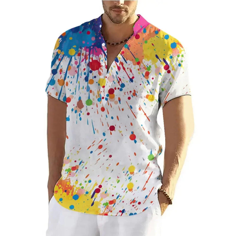 d graffiti print t-shirt | lightweight cotton tee | breathable summer shirt | energy saving