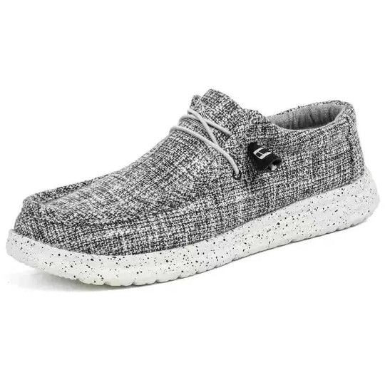 canvas slip-on loafers | breathable fabric shoes | lightweight casual footwear | energy saving