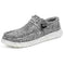 canvas slip-on loafers | breathable fabric shoes | lightweight casual footwear | energy saving