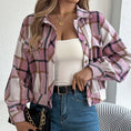 Womens Button Down Shirts Jacket Long Sleeve Plaid Shackets Business Casual Blouse Top Meifu Market