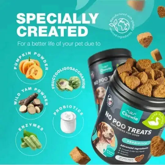 No Poo Chews For Dogs Coprophagia Deterrent For Dogs Forbid For Dogs Stool Eating Deterrent Dog Probiotics For Digestive Health Digestive Gut Immune Health Treats No Poop Eating For Dogs Meifu Market