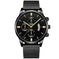 stainless-steel mesh band | 40mm case diameter | sapphire crystal glass | energy saving
