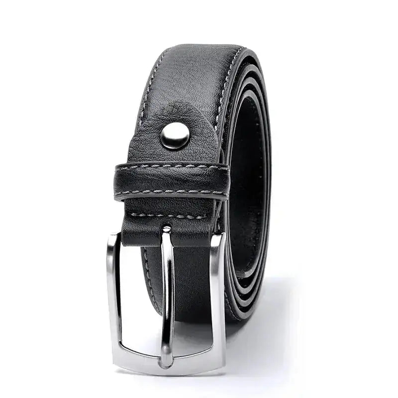 genuine leather belt | pin buckle belt for men | casual leather belt | ultrasonic cleaning