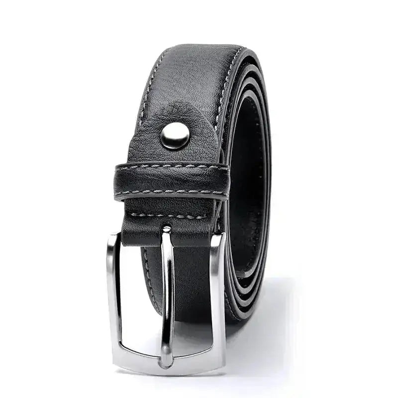 genuine leather belt | stainless steel buckle | adjustable belt size | energy saving