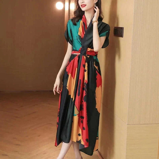 polyester chiffon fabric | a-line silhouette dress | plus size swing dress | energy saving