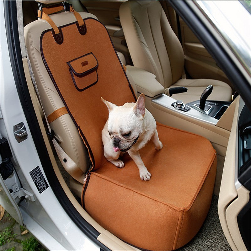 Retro Dual-purpose Pet Car Mat Front Seat Cushion Meifu Market