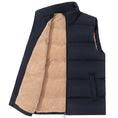 Men's Winter Fleece Lined Vest Jacket - Warm Outdoor Cardigan Coat with Wool Lining Meifu Market