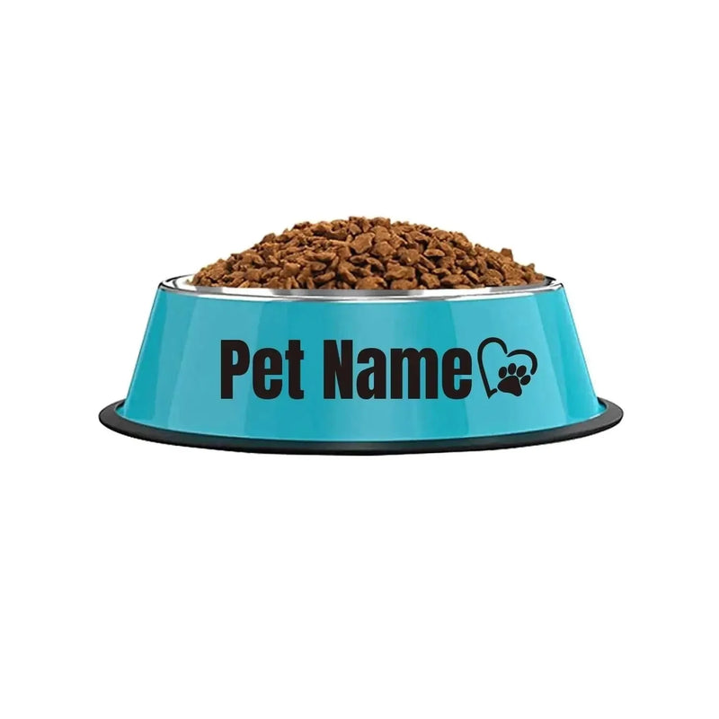 non-slip pet food bowl | personalized name dog bowl | heavy-duty pet water dish | ultrasonic cleaning