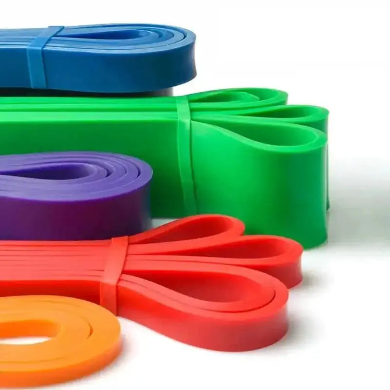 heavy-duty latex resistance bands | full body workout set | home gym equipment | energy saving