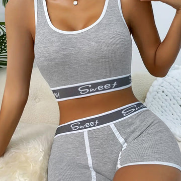 Workout Underwear Cotton Wide-brimmed Letters Sports Underwear Suit Meifu Market