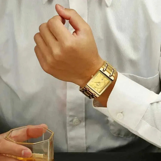 30m water resistant | analog quartz movement | business casual timepiece | ultrasonic cleaning