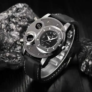 V8 Men’s Sport Watch – Silicone Strap Quartz Wristwatch, 43mm, 105g