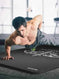 non-slip tpe yoga mat | extra thick 10mm exercise mat | eco-friendly natural rubber mat | energy saving