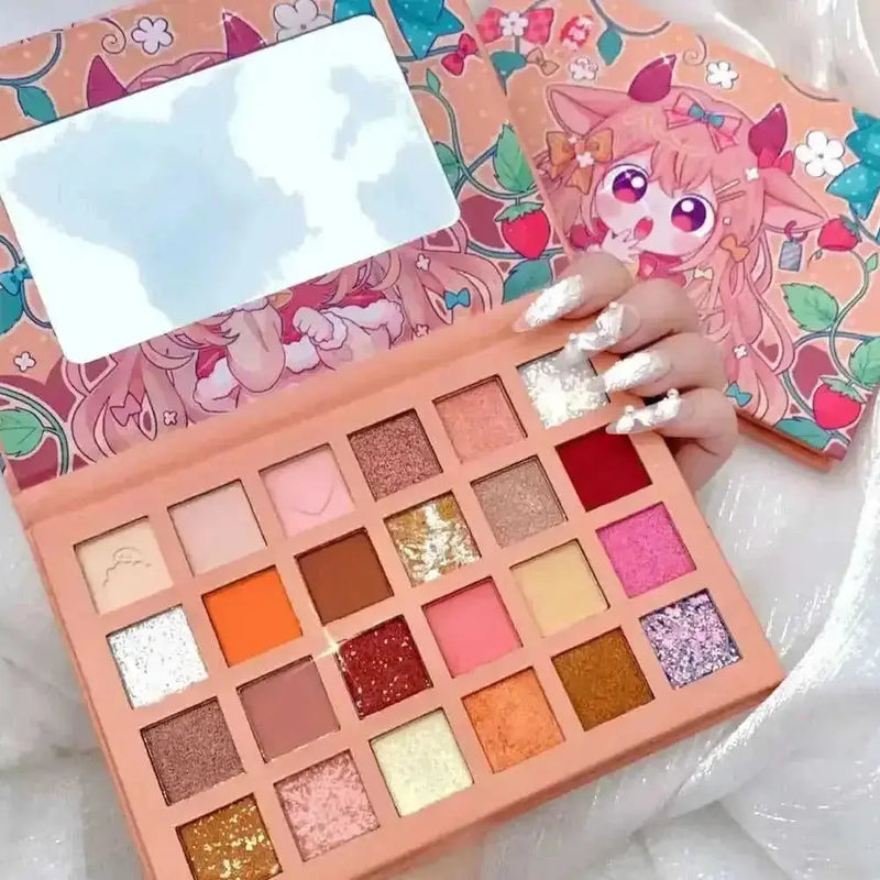 color eyeshadow palette | cruelty-free vegan makeup | long-lasting pigmented eyeshadow | energy saving