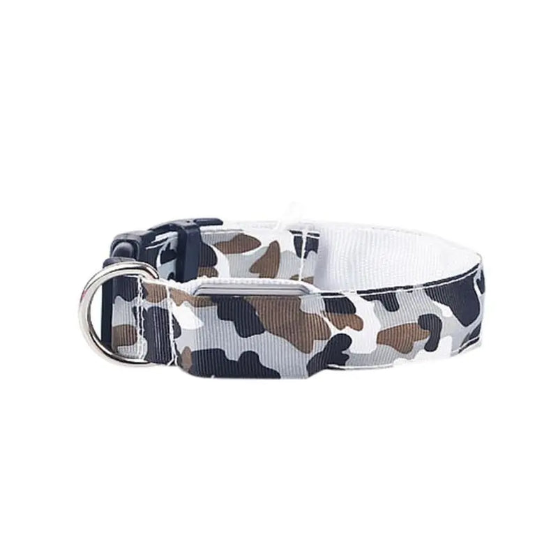 Camouflage pet supplies luminous dog collar Meifu Market