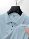 Ice Silk Polo – Men's Moisture-Wicking Side-Slit Sport Shirt