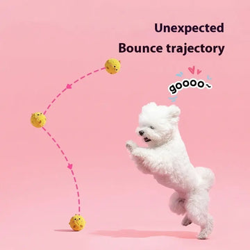 Dog Cartoon Acanthosphere Sounding Toy Pet Molar Teeth Cleaning