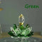 rainbow crystal perfume bottle | colorful lotus oil diffuser | handcrafted glass perfume bottle | energy saving