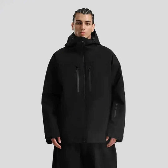 waterproof breathable fabric | insulated ski jacket | mens loose fit snowsuit | ultrasonic cleaning