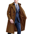 waterproof trench coat | wool blend overcoat | knee length mens coat | ultrasonic cleaning
