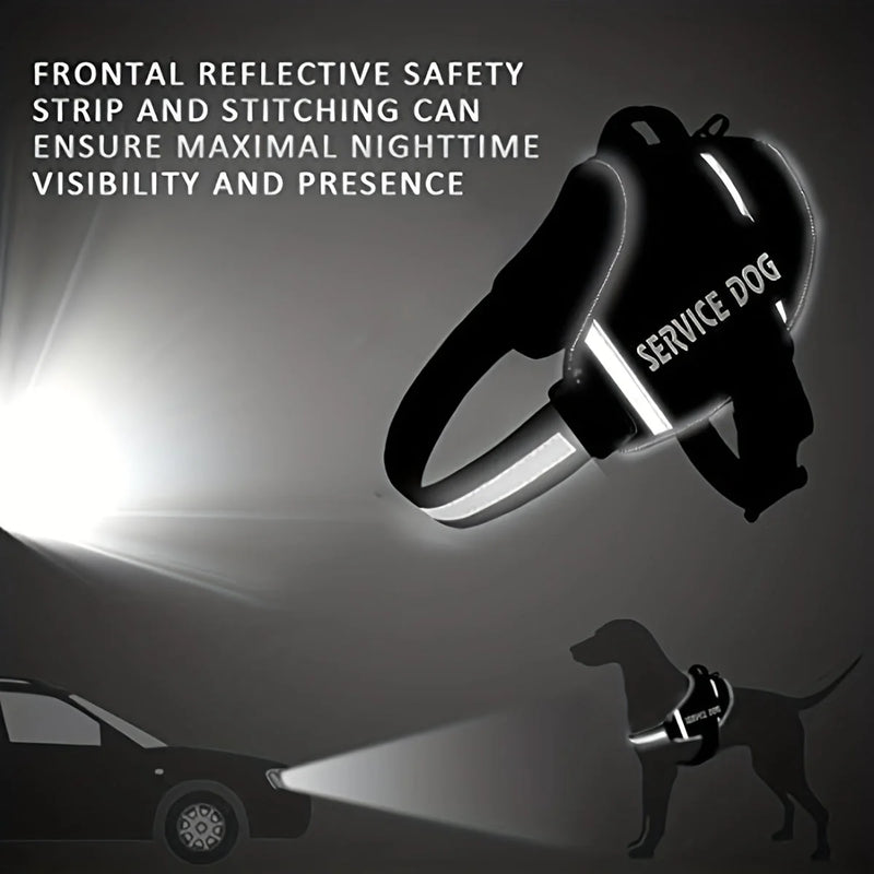 reflective dog vest harness | comfortable mesh dog harness | safety pet vest | energy saving