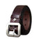stainless-steel belt buckle | premium cowhide leather belt | heavy-duty belt for jeans | energy saving