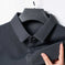 Ice Silk Polo-Collar Tee — Men's Cool-Touch Jacquard Summer Shirt
