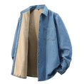heavyweight denim shirt | long-sleeve work shirt | durable cotton construction | ultrasonic cleaning