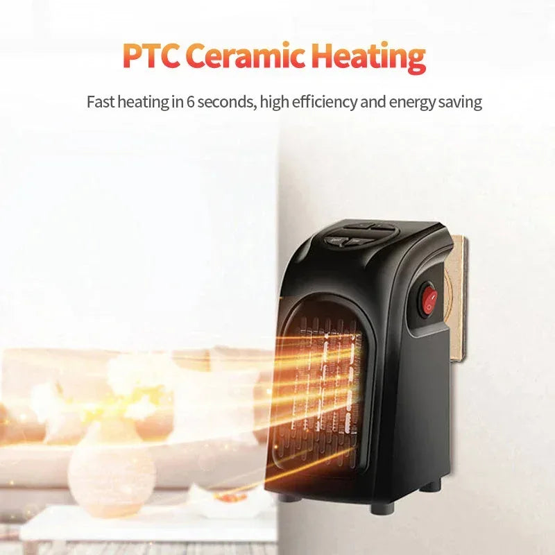 ceramic heating technology | compact wall mounted heater | portable camping heater | energy saving