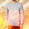 warm fleece pullover sweater | heavyweight fleece sweatshirt | solid color mens sweater | energy saving