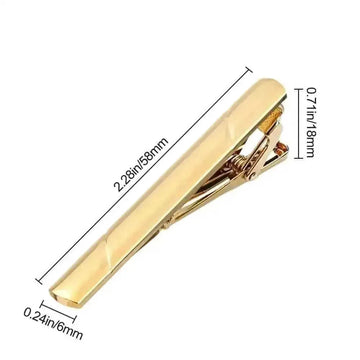 New Tie Clips Men's Metal Necktie Bar Crystal Dress Shirts Tie Pin For Wedding Ceremony Metal Gold Tie Clip Man Accessories