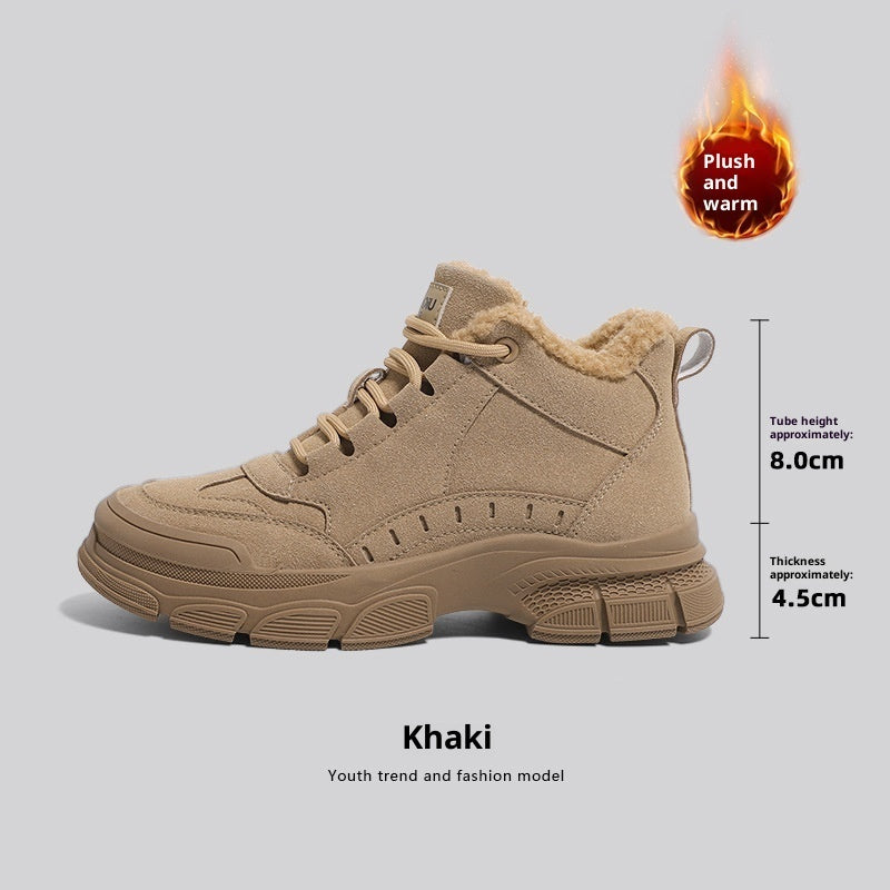 Warm Snow Boots Women's Non-slip Plus Velvet Thickened Martin Boots Meifu Market