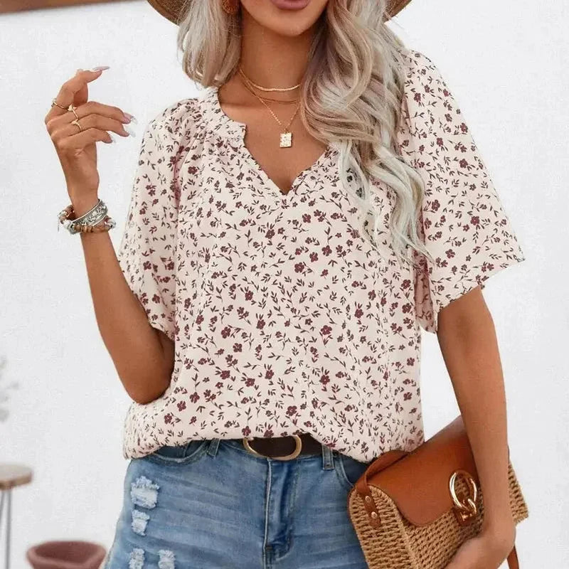 plus size printed shirts | polyester spandex blend | short sleeve stand collar | energy saving