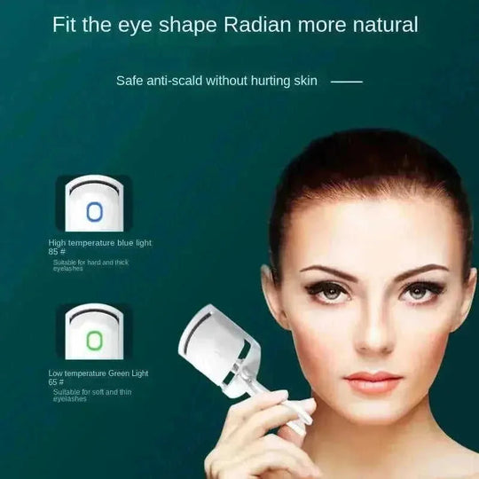 rechargeable heated eyelash curler | waterproof eyelash curler | portable electric lash curler | ultrasonic cleaning